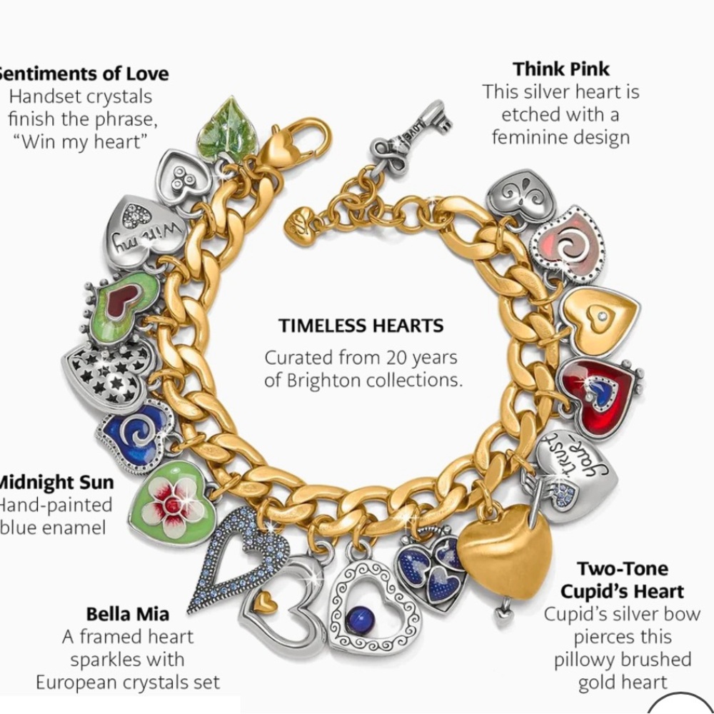 Brighton NWOT One Heart color bracelet - Picture 3 of 5